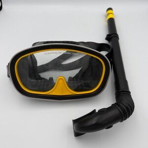 Vintage 70s US Divers Aqua Naut Scuba Diving Snorkel Mask and Snorkel Set